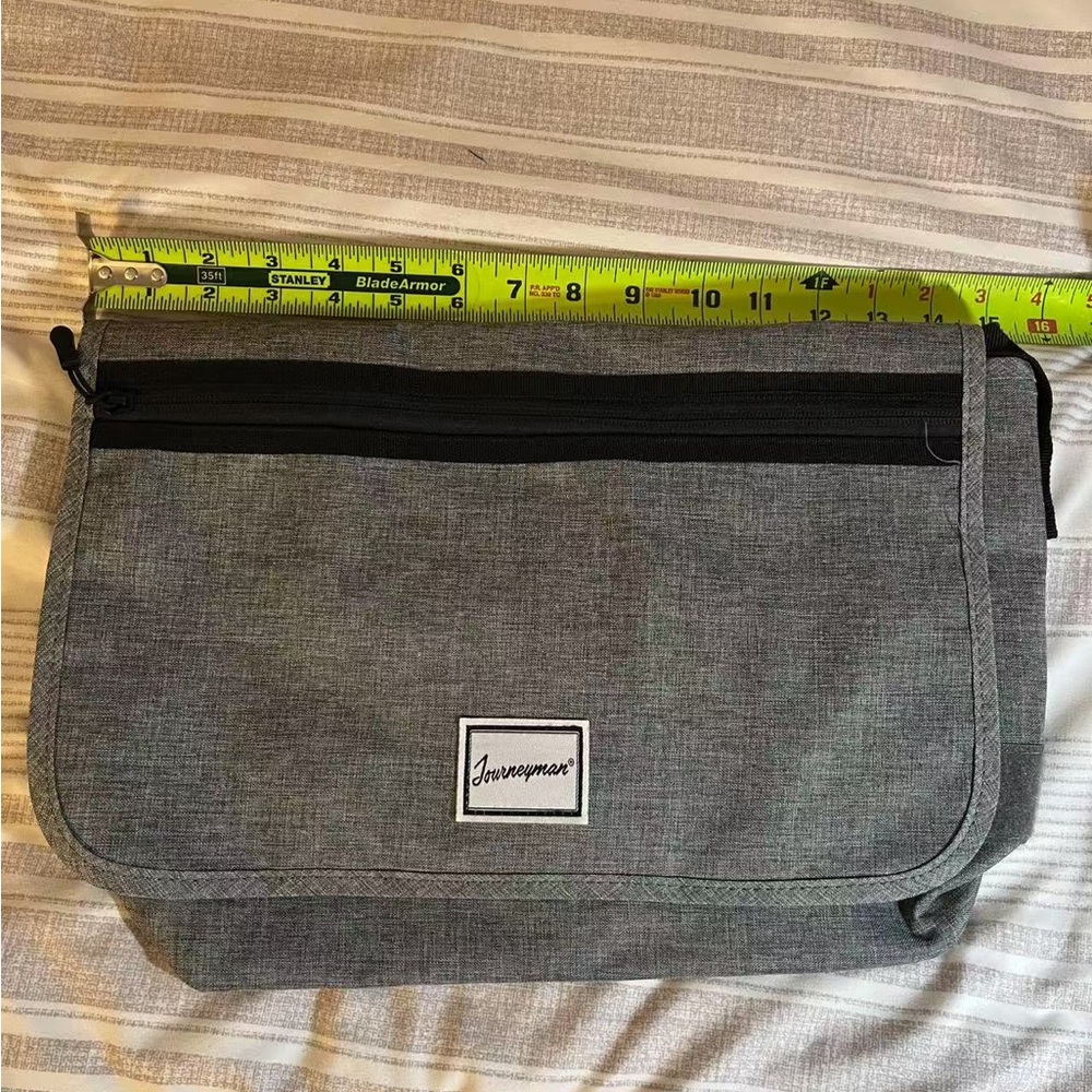 Journeyman gray messenger bag